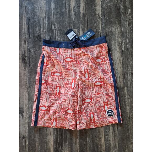 NEW! Salt Life Tiki Tuna SLX-QD Board Shorts Swim Trunks Men's Size XL Fishing - Picture 3 of 8